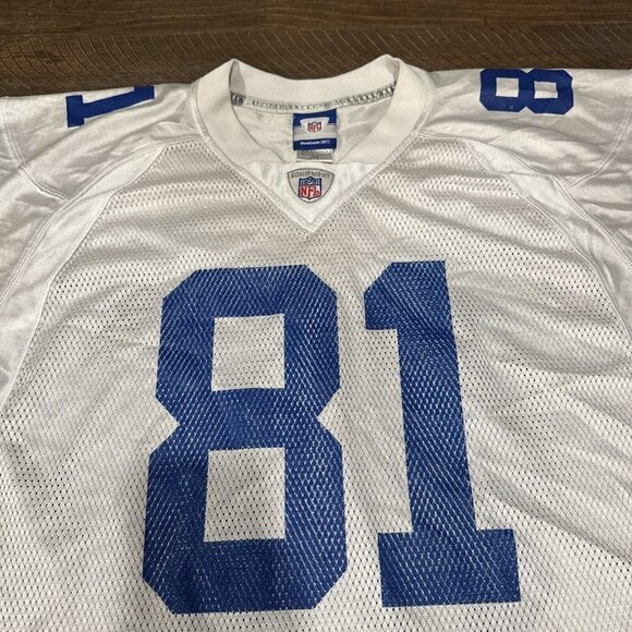 Reebok Authentic NFL Dallas Cowboys Terrell Owens 81 White Jersey Mens L - Picture 3 of 8
